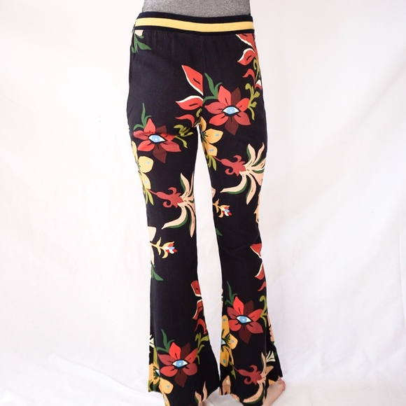 ANTHRO FARM RIO Calla Floral Flared Pants 0272 - Picture 4 of 7